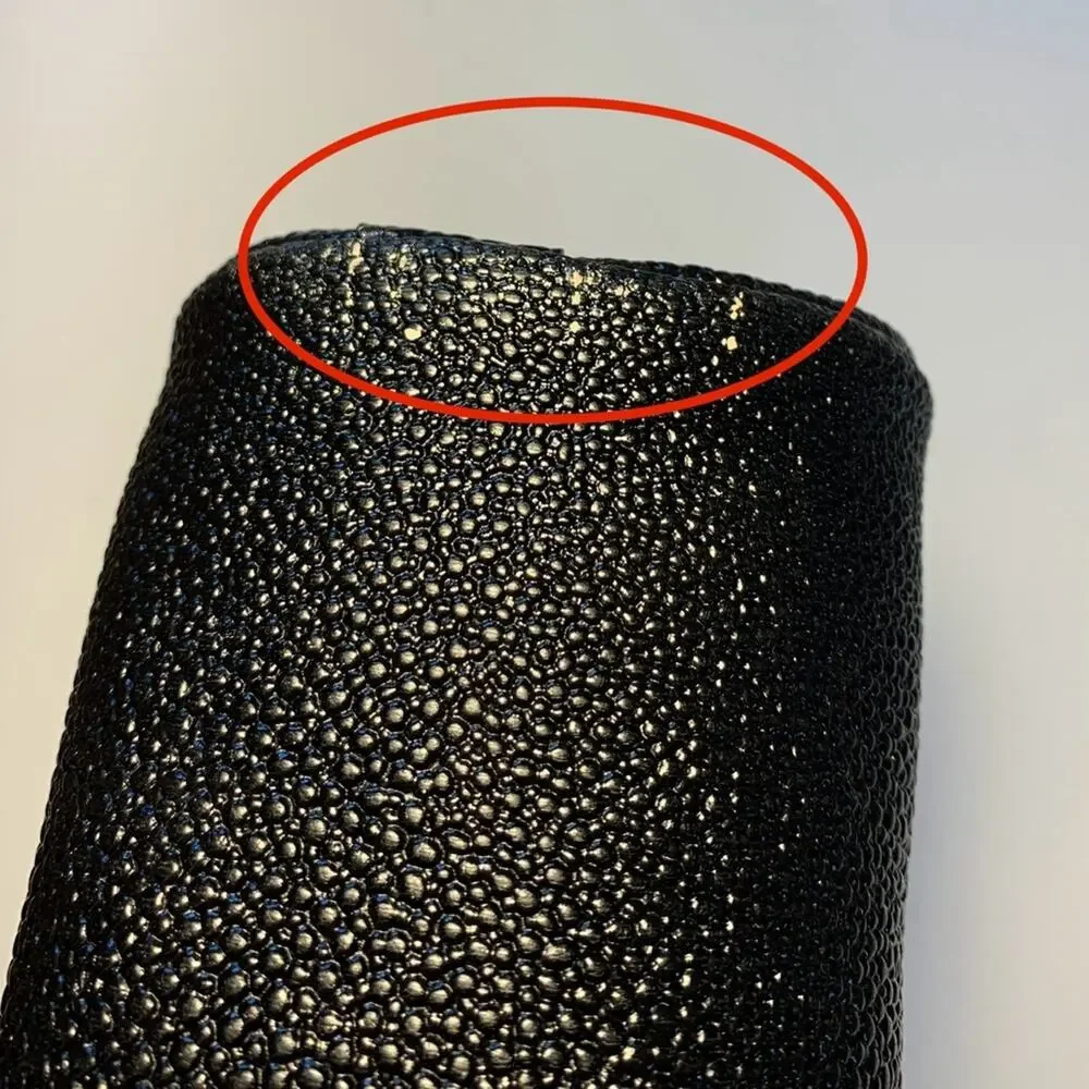 Kendra Scott Travel Case / Cosmetic Bag in Sting Ray Black Pebbled Leather